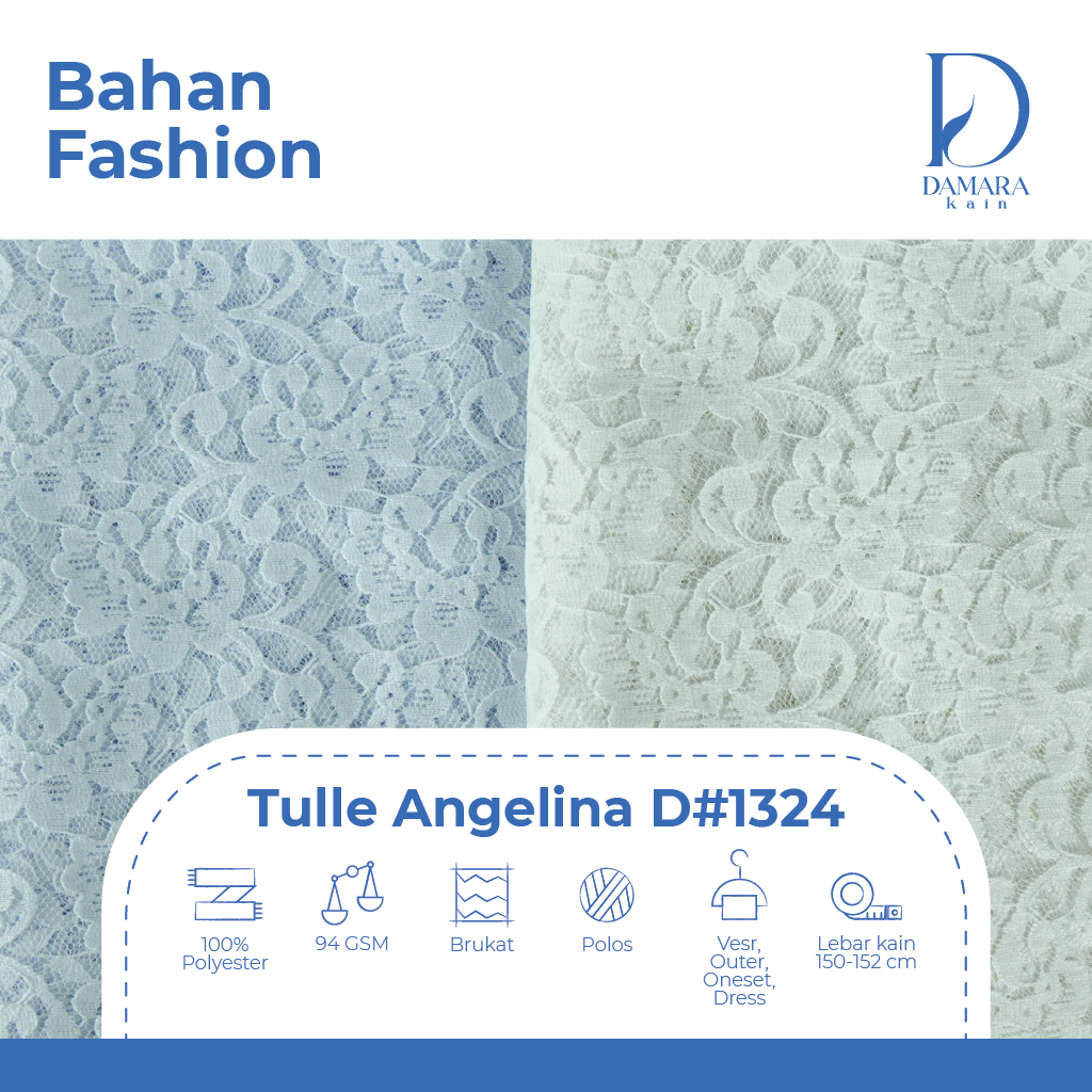 ผ้าทูล Angelina D 1324
