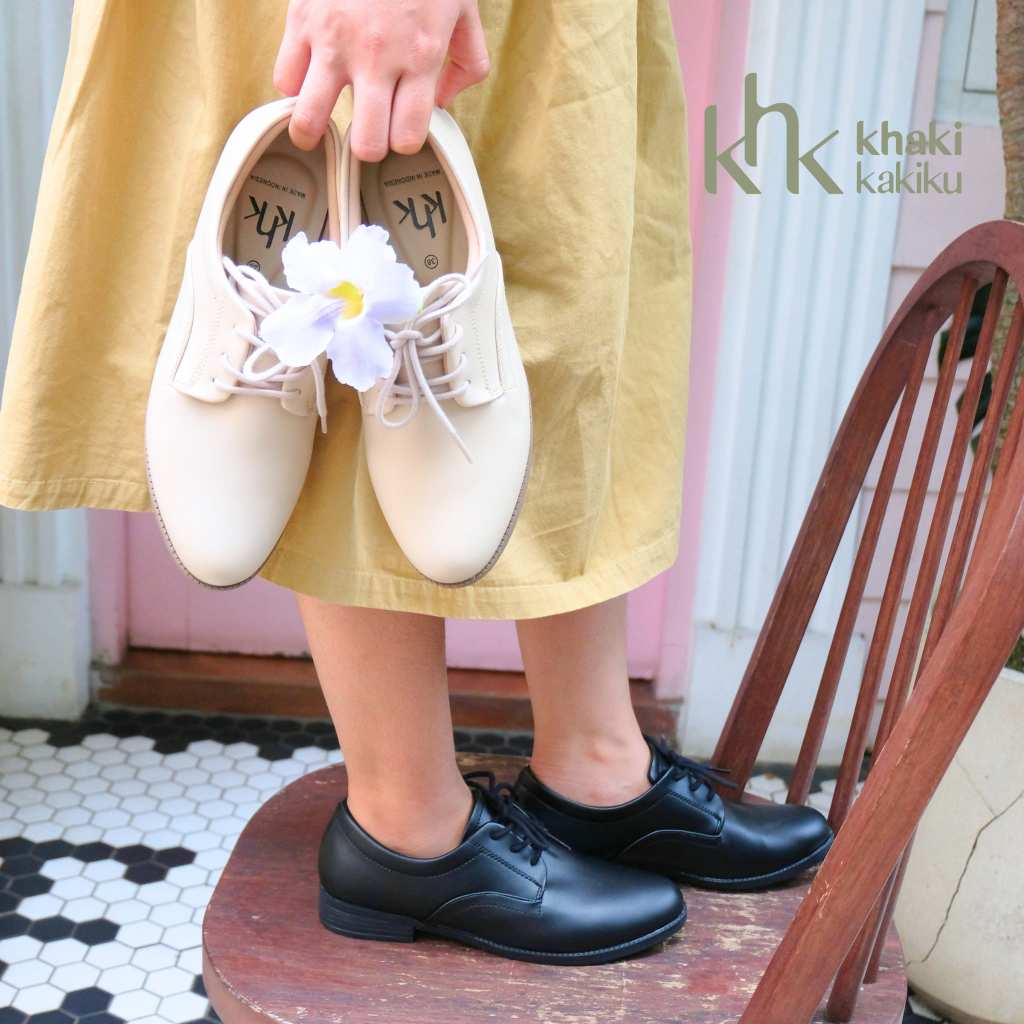 KHK by Khakikakikaku Beverly Oxford Low – รองเท้า Oxford สําหรับผู้หญิงที่หรูหราสําหรับทํางานและทางก