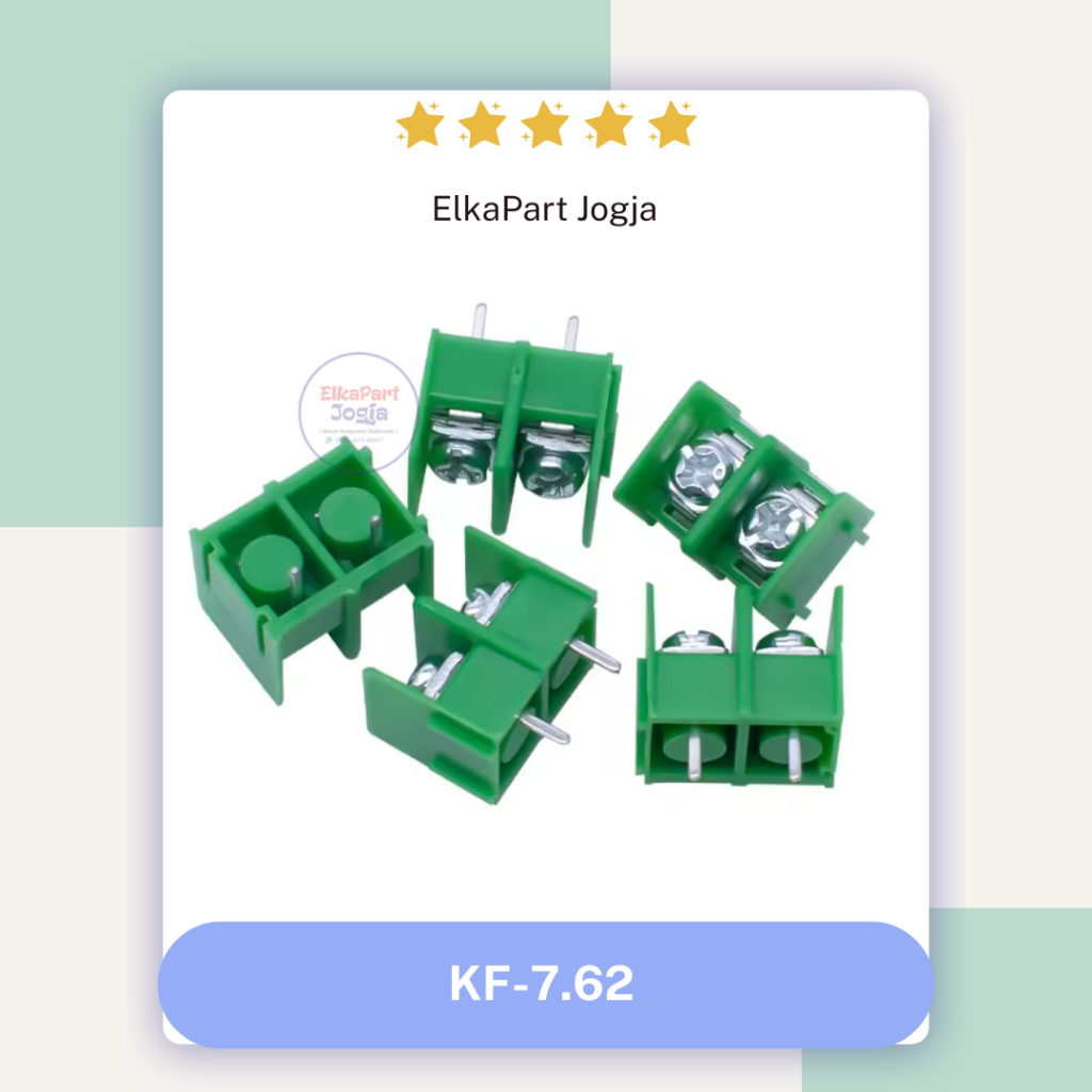 Terminal Block KF7.62 2P Terminal Block PCB Connector 2-pin 7.62mm pitch KF7620
