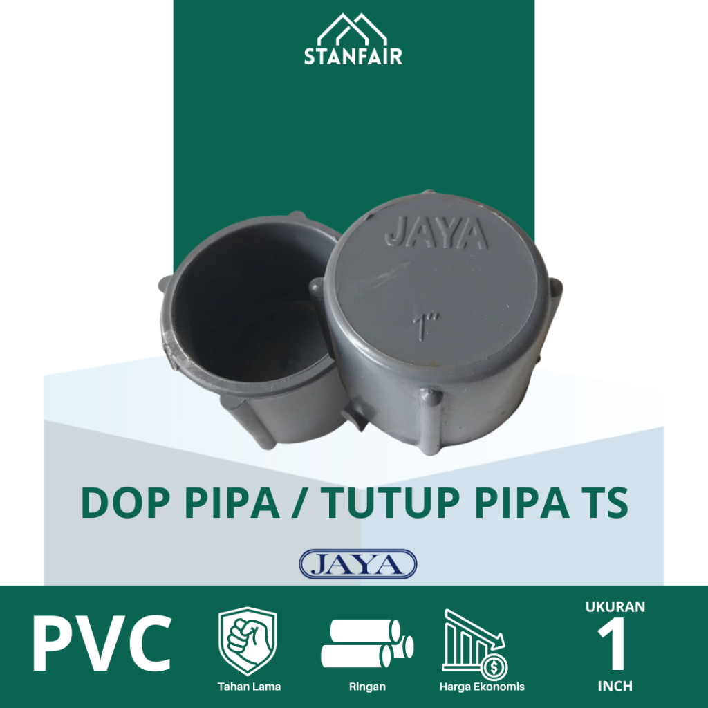 Jaya Dop TS 1" / Cap 1 นิ้ว Jaya / Dop 1" / Pvc Pipe Cap 1 นิ้ว Jaya
