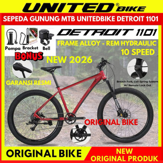 Sepeda Gunung 27.5 MTB UNITEDBIKE DETROIT 1101 DALLAS 291 Rem Hydraulic New