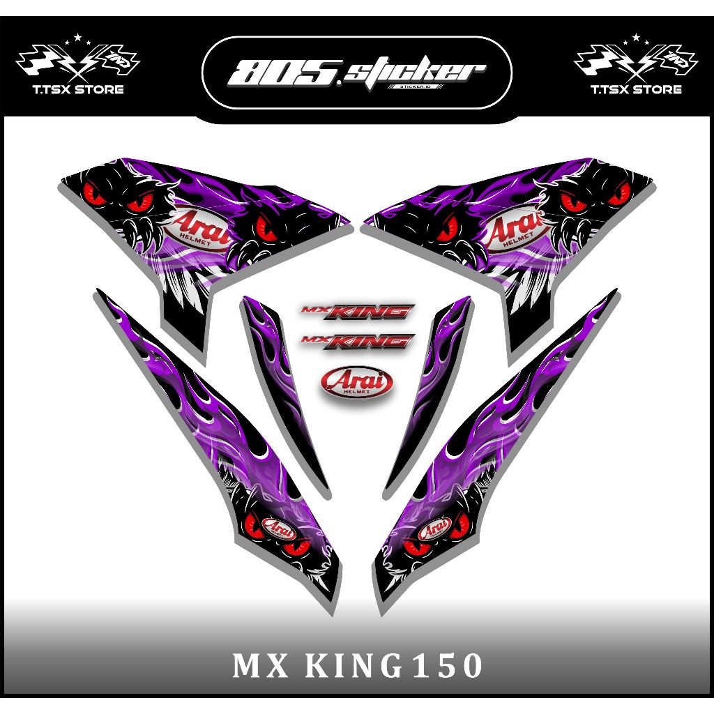STRIPING JUPITER MX KING 150/วอลเปเปอร์ MX KING/VARIATION MX KING 150 MTF ARAI
