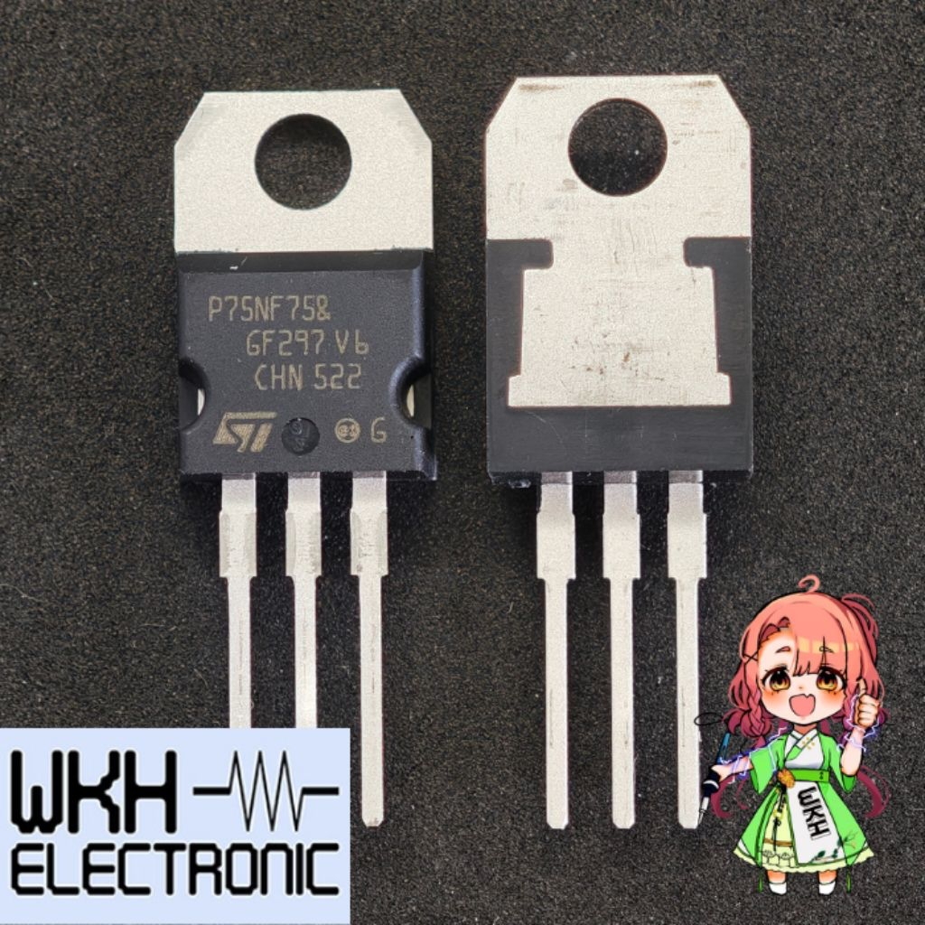 ต้นฉบับ P75NF75 75N75 STP75NF75 TO 220 ยานยนต์ไฟฟ้า MOSFET TO220
