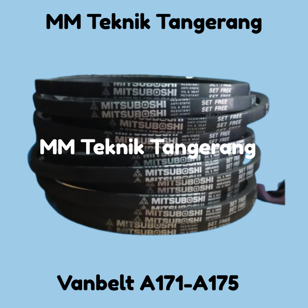 Vanbelt A171 A172 A173 A174 A175 เข็มขัดพัดลม Mitsuboshi Mbi Vpower Van เข็มขัดพัดลม A 171 173 174 1