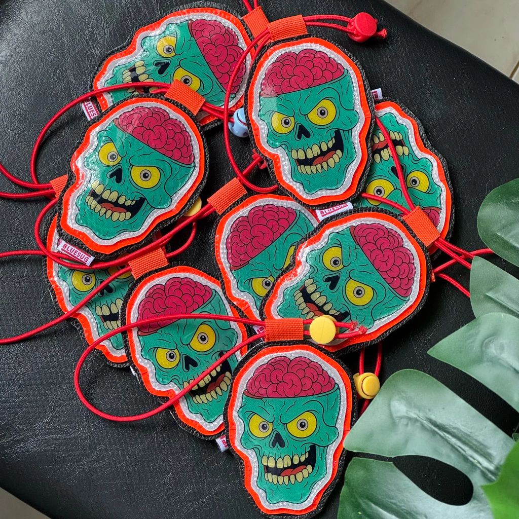 GANTUNGAN CAHAYA Unique Skull Reflector จักรยาน Reflector Light Reflector จักรยานแขวน