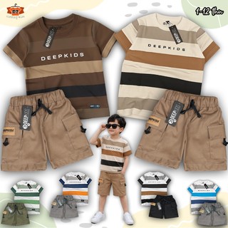 Setelan Anak Laki Laki Distro Usia 1-12 Tahun Bahan Cotton 24s & Chinos Premium Fullprint Bright Series