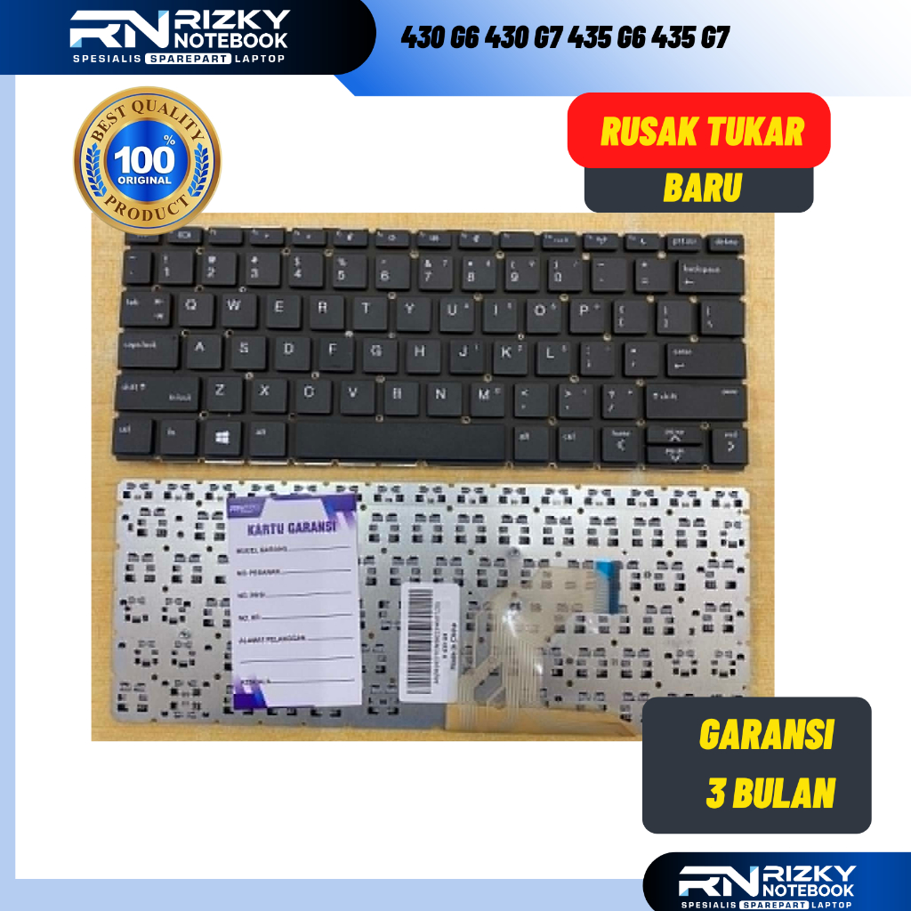 คีย์บอร์ดแท้ Hp Probook 430 G6 430 G7 435 G6 435 G7