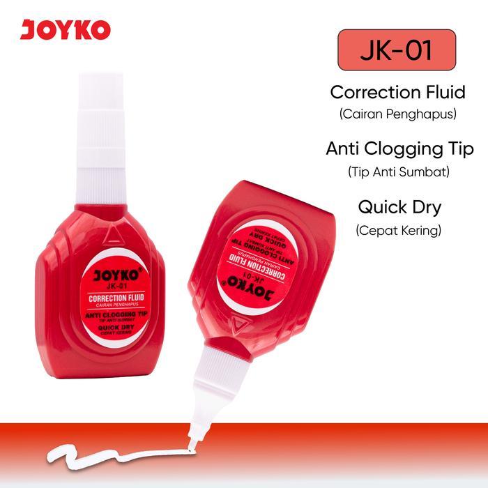 (GET 1 ชิ้น) CORRECTION FLUID JOYKO JK-01 / Tip-Ex Liquid Fluid Joyko JK-01 / JK 01