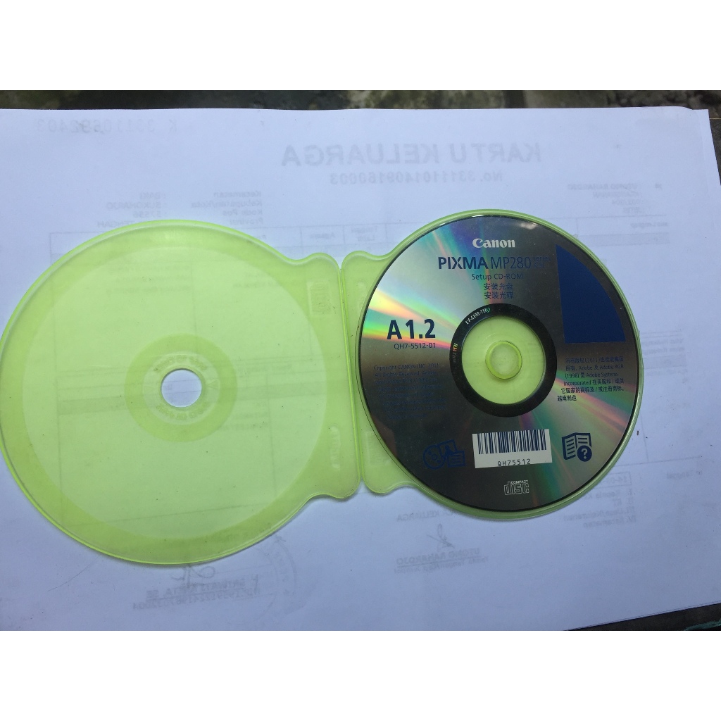 CD DVD Driver Printer Pixma CANON MP280
