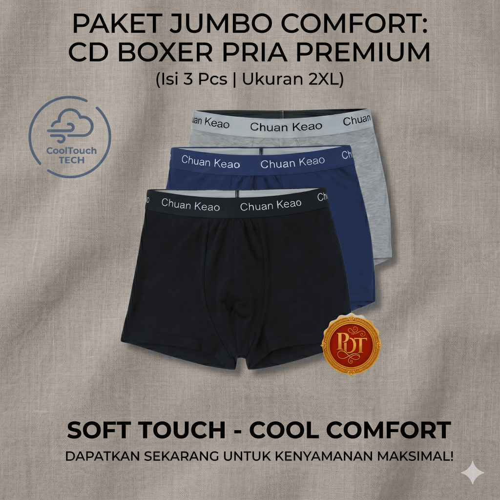 กางเกงชั้นในชาย Boxer Sport CD Size L - 2L บรรจุ 3 ชิ้น 248 111 113