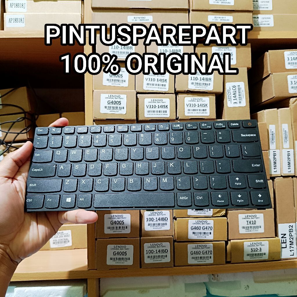 TOMBOL (ปุ่มไฟแท้) Black Frame Original Keyboard ldeapad E41-45 110-14ISK E41-15 E41-25 E41-20 E41-3