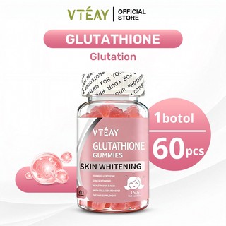 VTEAY Glutathione Collagen Gummy Kulit Vitamin Kolagen Suplemen Pemutih Badan Nourish Skin 60Pcs