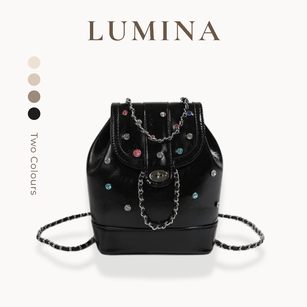 พรีเมี่ยมนําเข้าน่ารัก Viral Korean Style Aesthetic Womens Mini Backpack BK27