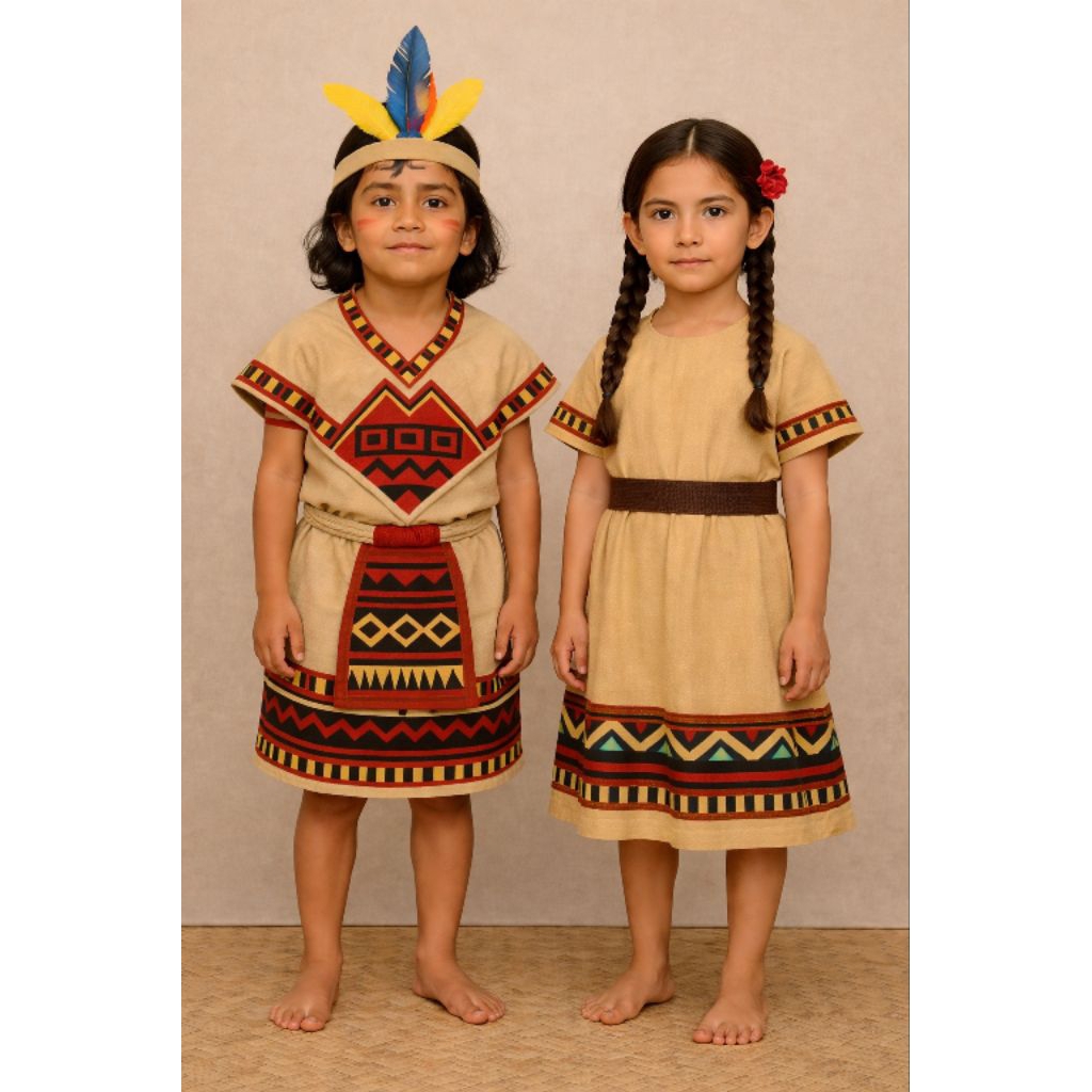 INDIAN America Native America Kids UN Day United Nation Costume Stage