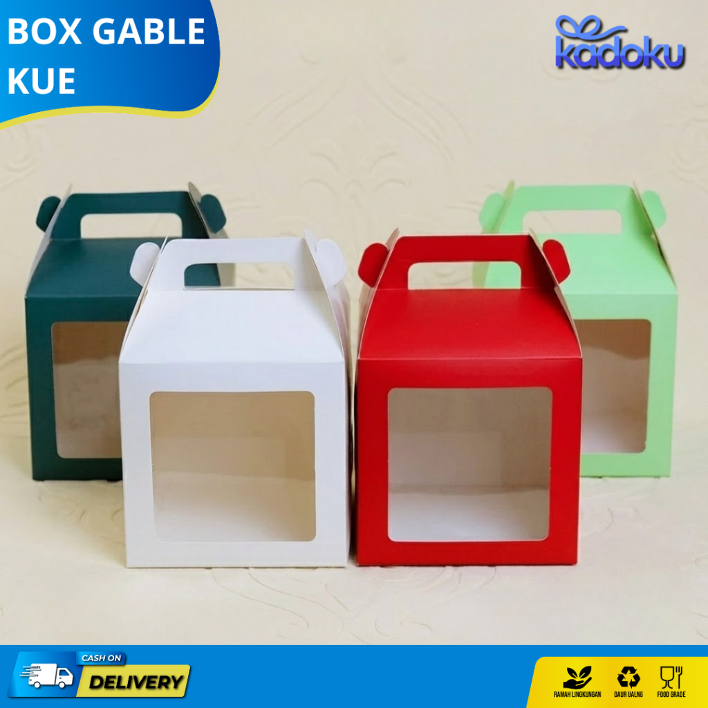 Gable Mica Box Cookie Jar / Mica Box Cookies Dry Cake / Mica Box Hampers Eid ของที่ระลึก