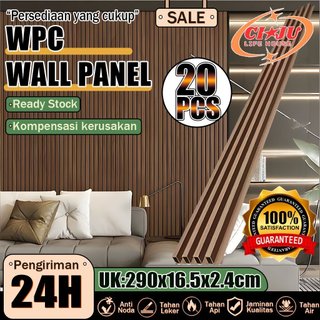 20pcs (2.9meter*16.5cm) Wood WPC Wall Panel/Anti Rayap Dan Anti Air Wood Panel WPC/all PVC Panel/Wall Panel PVC Dinding/Panel Dinding Motif Kayu Solid Wood Panel Board Dekorasi Dinding