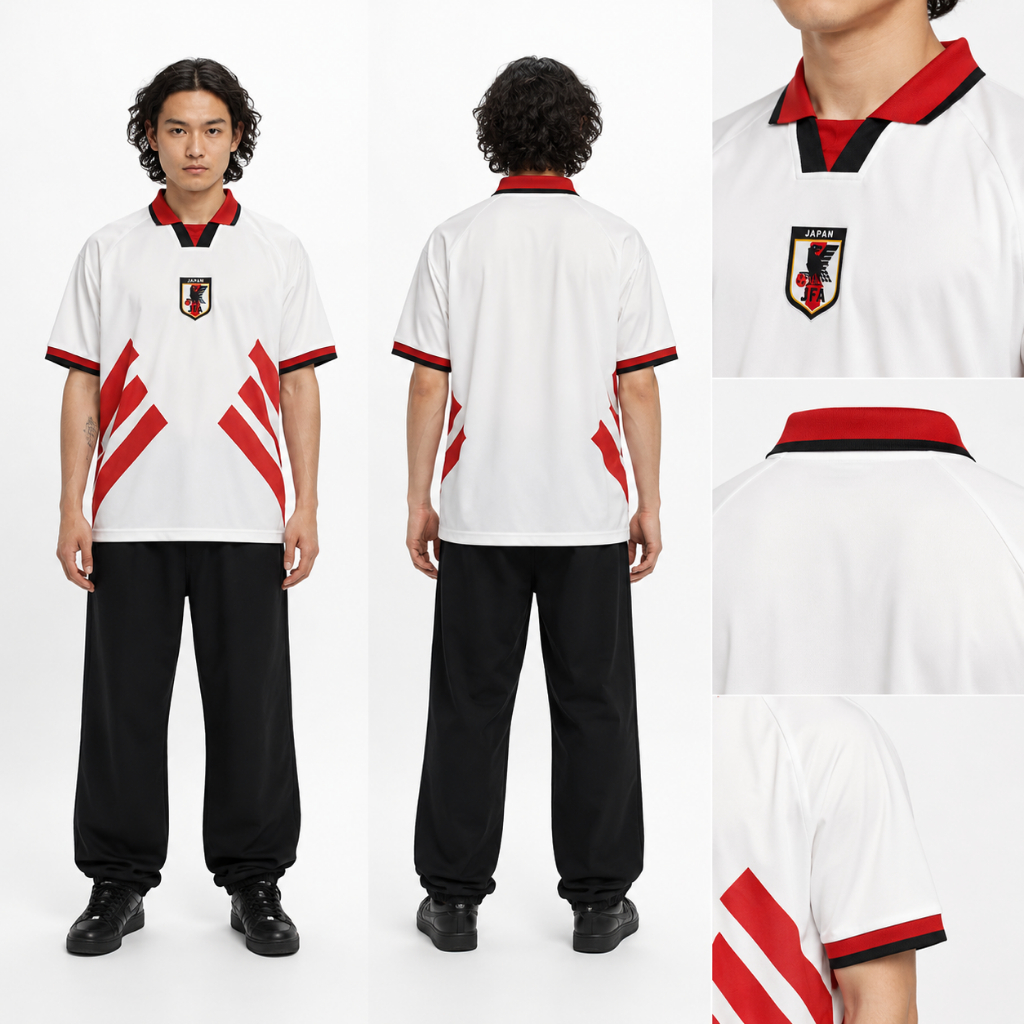Japanese Fantasy Jersey Vintage Oversize White 90s Classic Series ฟรีชื่อที่กําหนดเอง