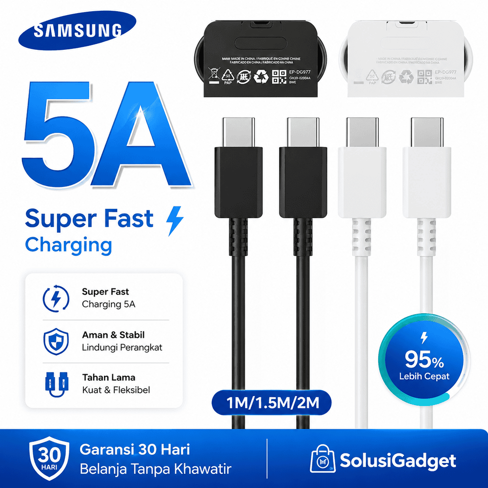 Samsung 5A PD45W สาย USB C ถึง Type C ของแท้ Super Fast Charging Galaxy S25 S24 S23 Ultra