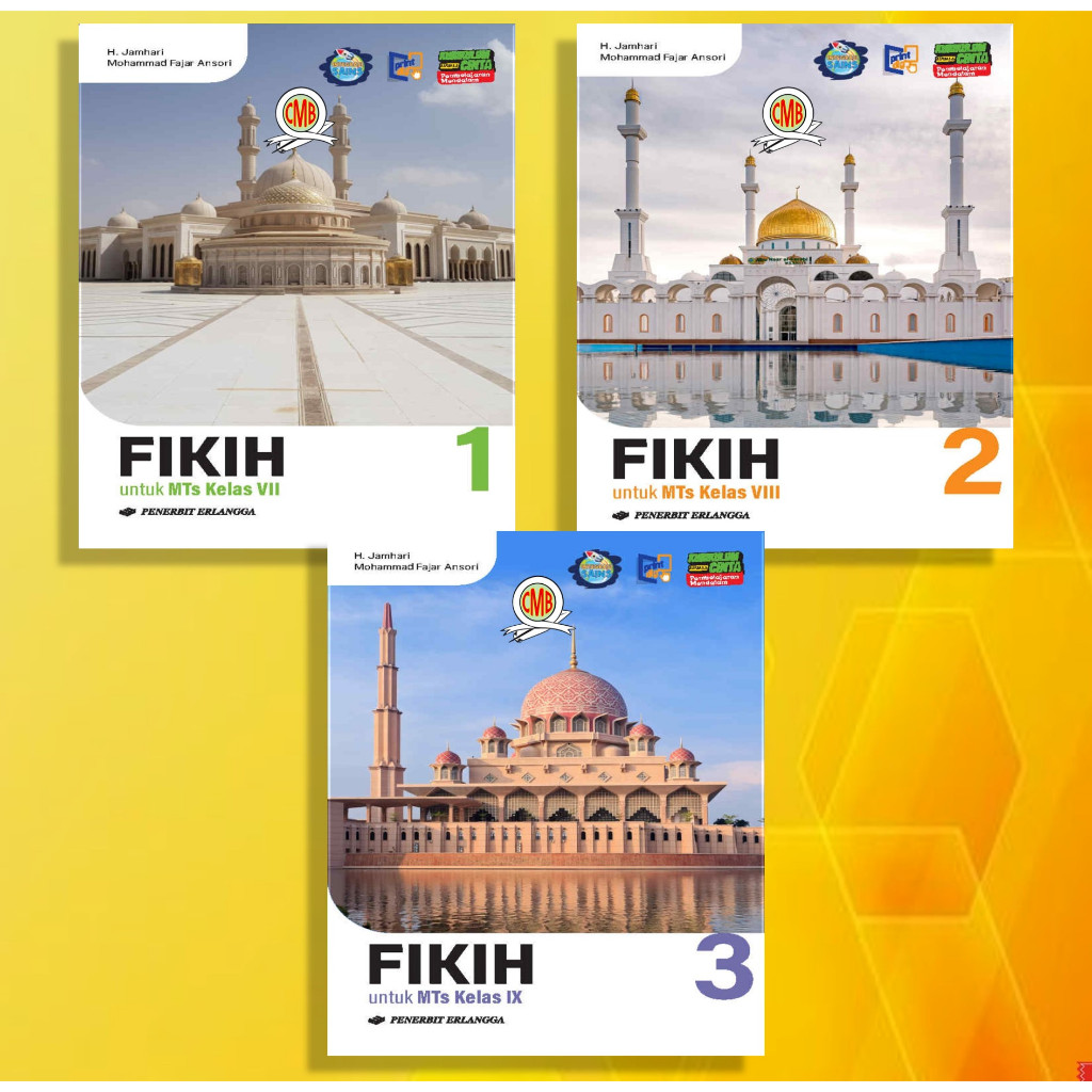 [Erlangga สํานักพิมพ์] FIQH MTS Class 7, 8, & 9 PM Love Curriculum