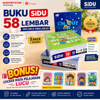 Buku Tulis SIDU 38 Lembar 10 Pcs Bonus
