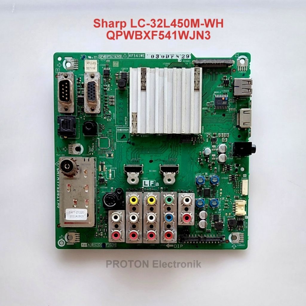 MESIN Sharp Aquos LC32L450MWH LC-32L450M-WH LC 32L450M WH LCD เมนบอร์ด QPWBXF541WJN3 QKITPF541WJN3 K