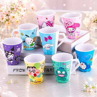 Gelas melamin Sanrio Kuromi Melody Cinamoroll & Doraemon  peralatan minum anak anak sekolah GM018