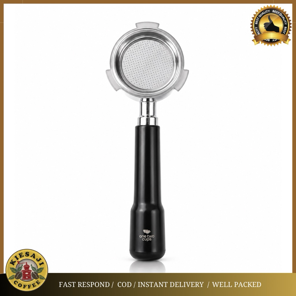 One Two Cups Bottomless Naked Portafilter Stainless 51mm for DeLonghi - CG-11
