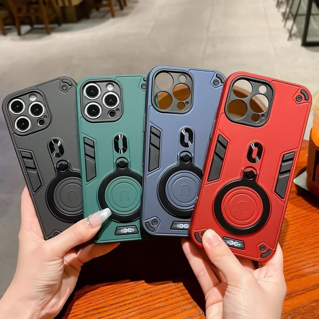 OPPO A5S A12 A11K A7 F9 Case Robot Pro Camera Standing ทนทานกันกระแทก