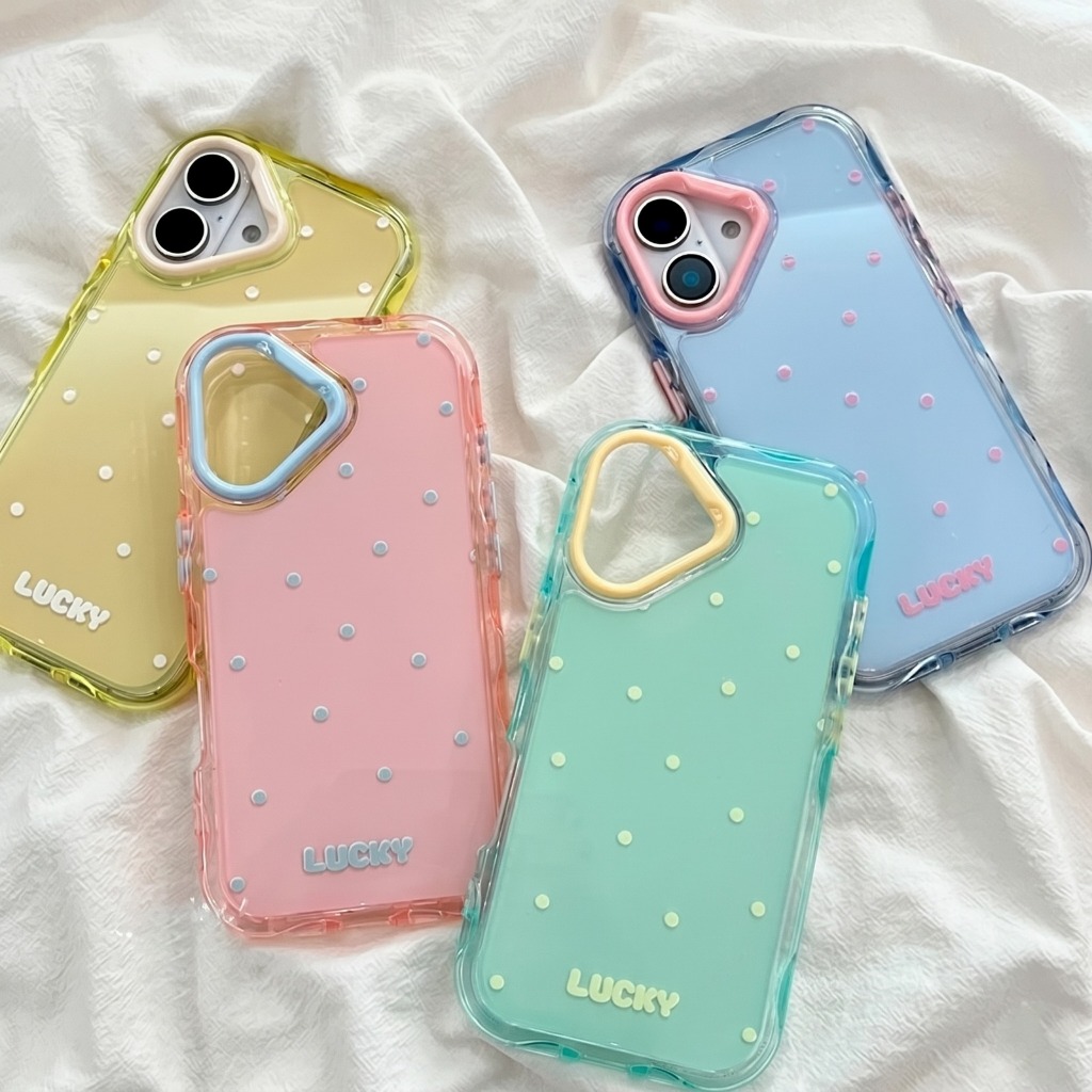 Pulkadot Case - 2 in 1 สี Macaron Case สําหรับ Oppo Reno 7 10 11F 12 12F 13F 14 14F 15 15C 15F PRO (