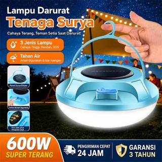 Lampu Emergency UFO Tenaga Surya Tahan Air Lampu Gantung Lampu Berkemah Garansi 3 tahun