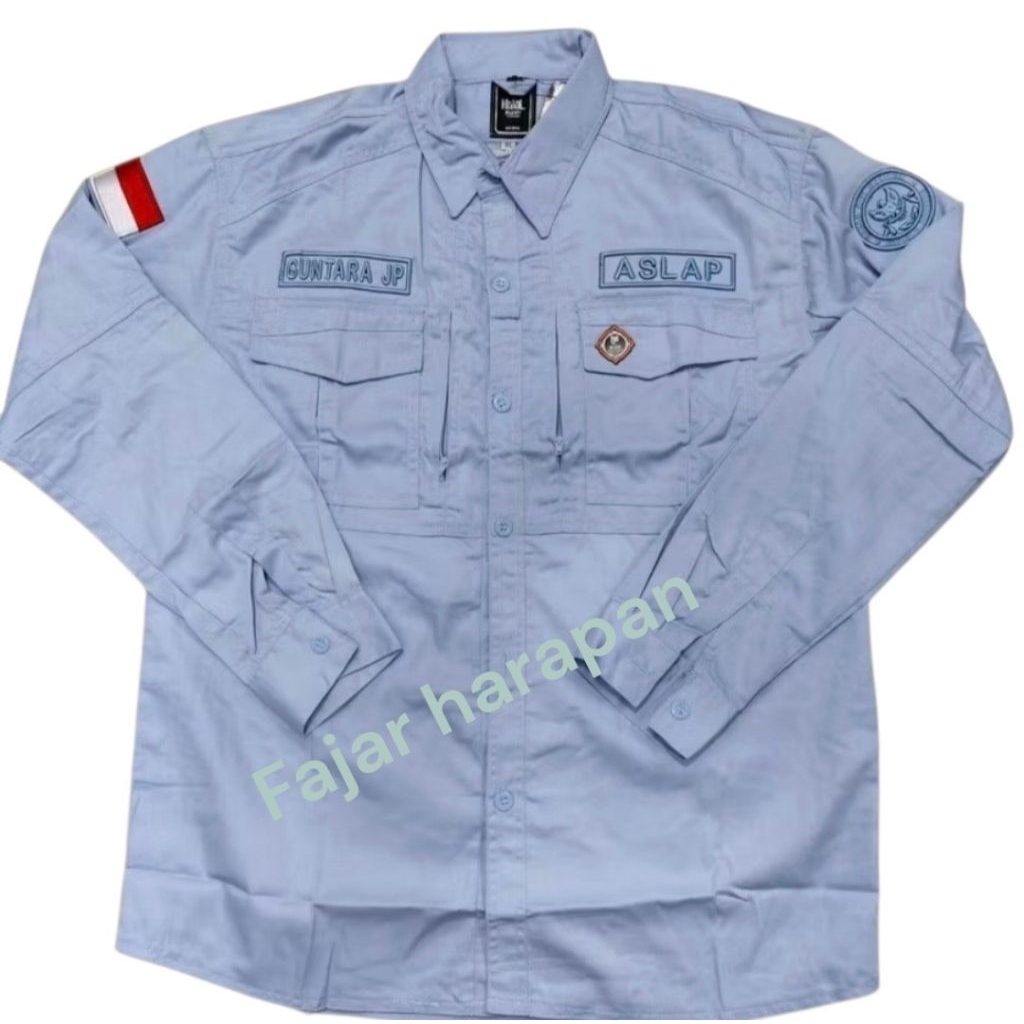 KEMEJA BGN TACTICAL EMBROIDERED LONG-SLEEVED SHIRT เสื้อ BGN PREMIUM. บอดี้โภชนาการแห่งชาติ