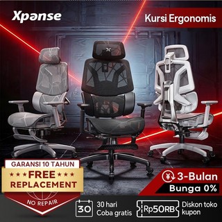 Xpanse DJ999 Kursi Kantor Kursi Gaming Ergonomis dengan Adaptive Mechanical Lumbar Support 3-Zone