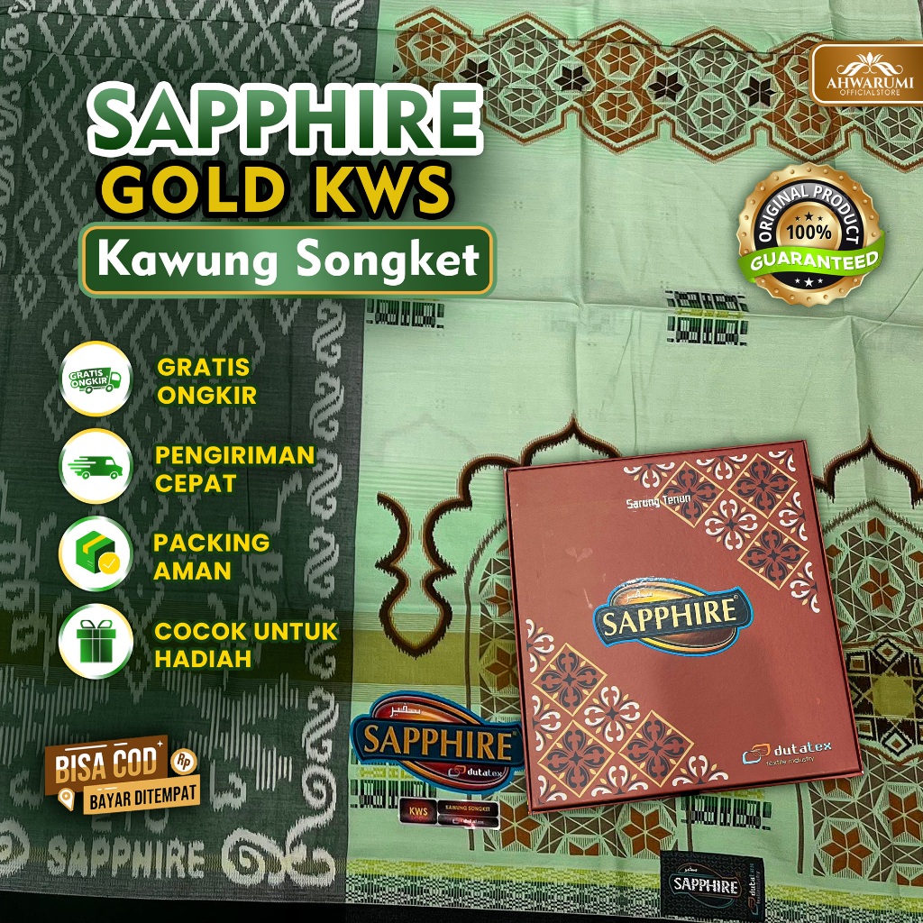 ผ้าซิ่นซอย KWS Gold Kawung Songket