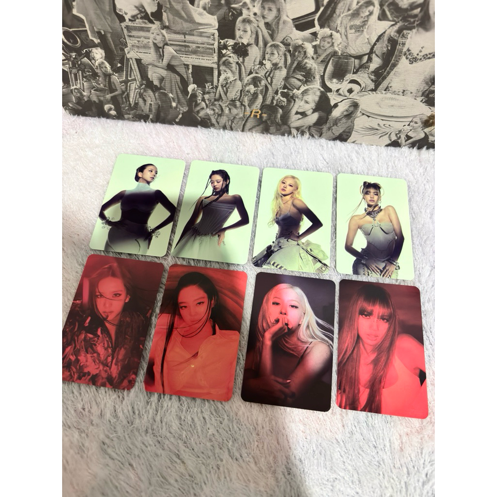การ์ดเนื้อเพลง Photocard merch jisoo amortage jennie ruby rose rosie lalisa alterego blackpink dever