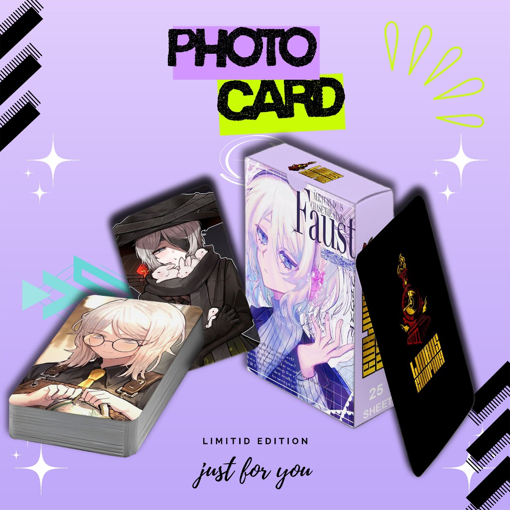 ใหม่ล่าสุดชุดโฟโต้การ์ด FAUST LIMBUS COMPANY PREMIUM คือ 25 แผ่น ฟรีกล่อง