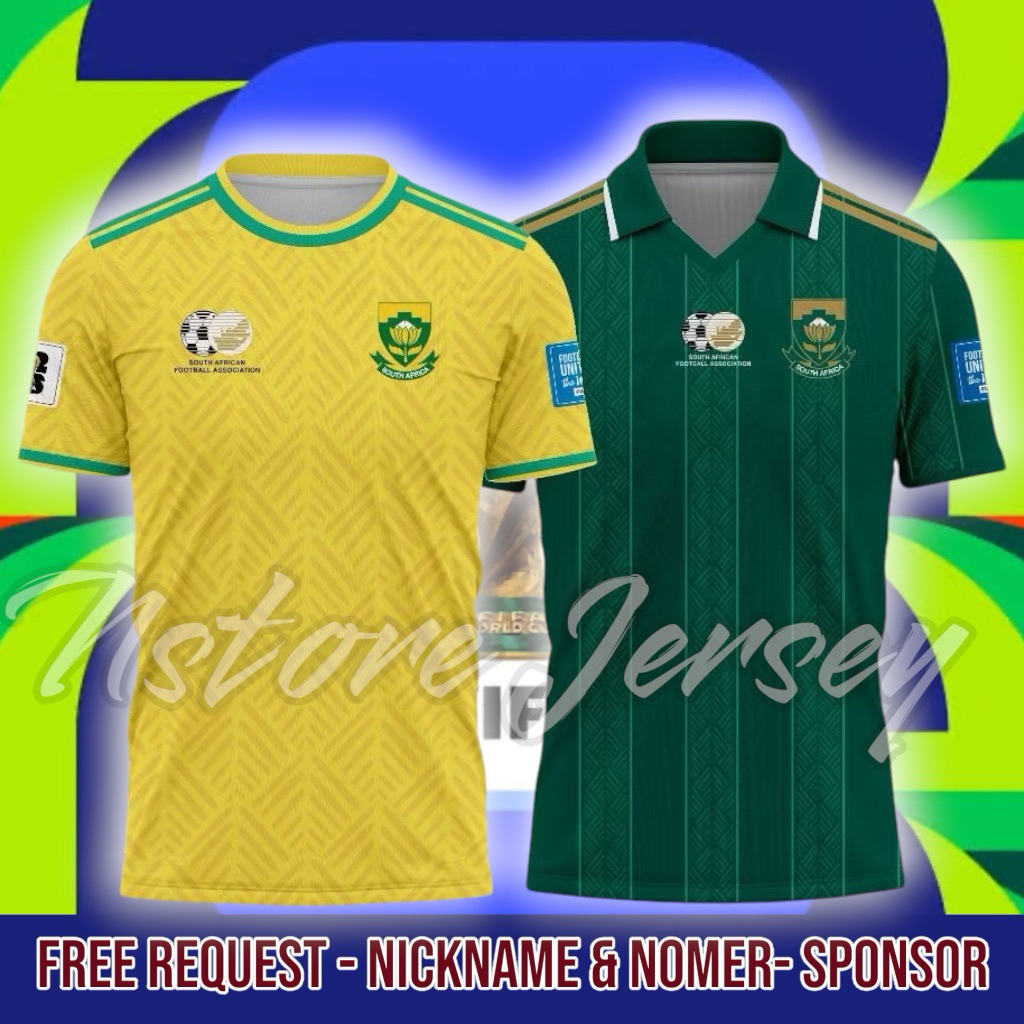 SOUTH AFRICA HOME AWAY JERSEY WORLD CUP 2026