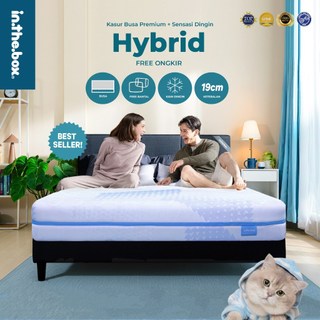 Promo Kasur Busa Mattress Lantai Premium INTHEBOX Hybrid Sensasi Dingin Tinggi 19 cm FREE Bantal FREE Ongkir | Ukuran 90x200, 100x200, 120x200, 140x200, 160x200, 180x200, & 200x200 |