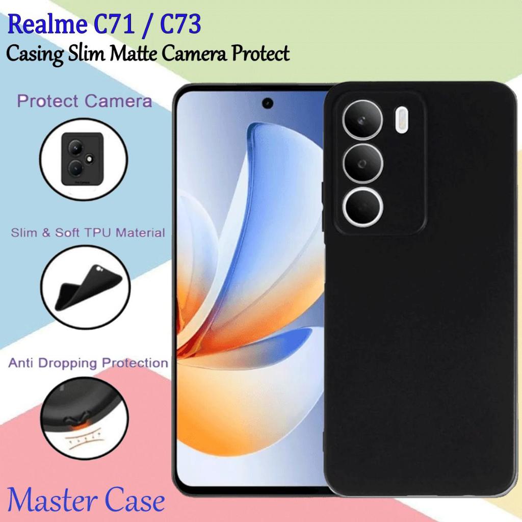 Realme C71 C73 Softcase Black Matte Casing