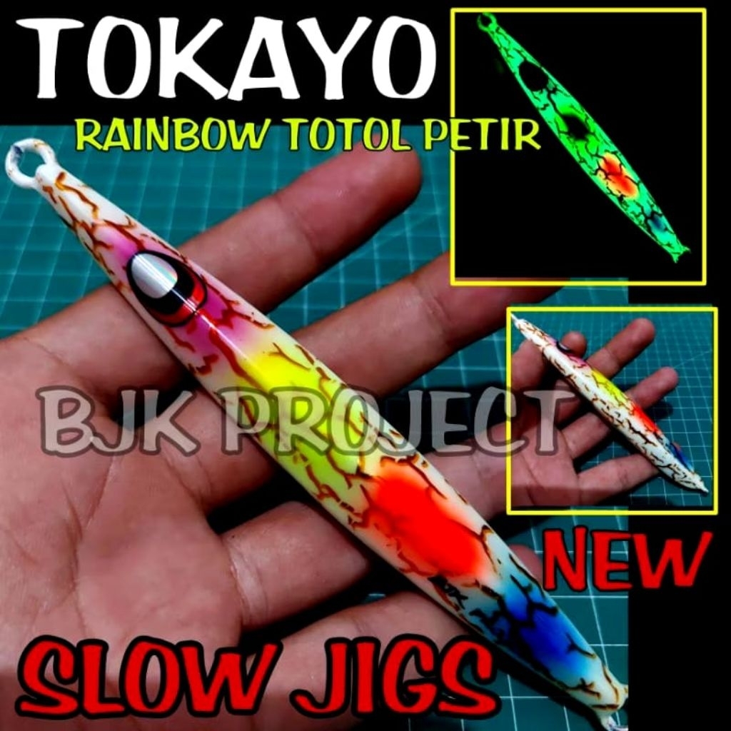 METAL JIG TOKAYO III 20g ถึง 280g ใหม่ PETIR RAINBOW TOTOL BJK VERSION