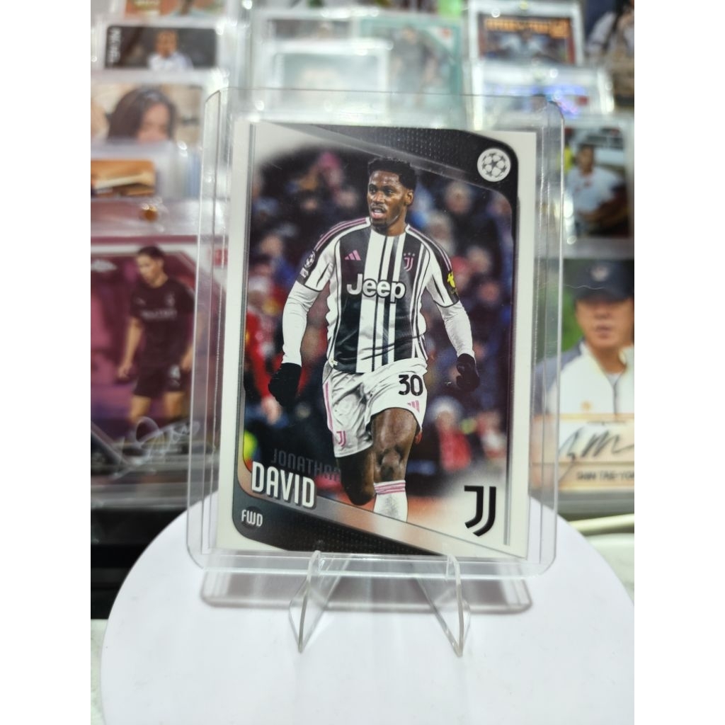 การ์ดฟุตบอล Topps Juventus Jonathan David ดั้งเดิม