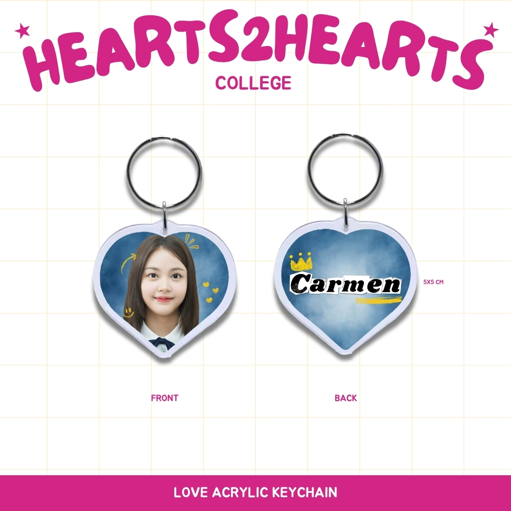 GANTUNGAN S2U LOVE KEYCHAIN ACRYLIC KEYCHAIN HEART IDOL KPOP UNOFFICIAL
