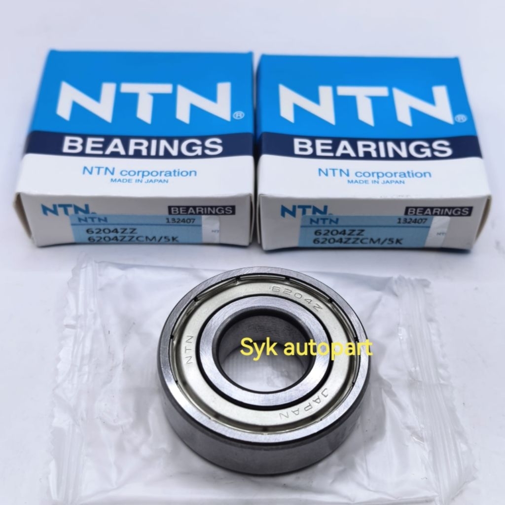 BEARING 6204 ZZ NT IRON CAP DIMENSIONS 20X47X14MM 6204ZZ NT