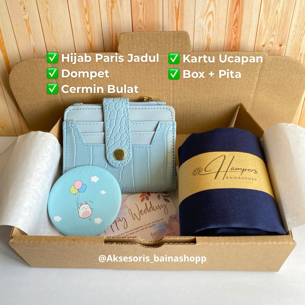 GIFTBOX OLD SCHOOL PARIS HIJAB MIRROR ของขวัญ HAMPERS สําหรับ GIRL OLD SCHOOL PARIS HIJAB ผู้หญิงของ