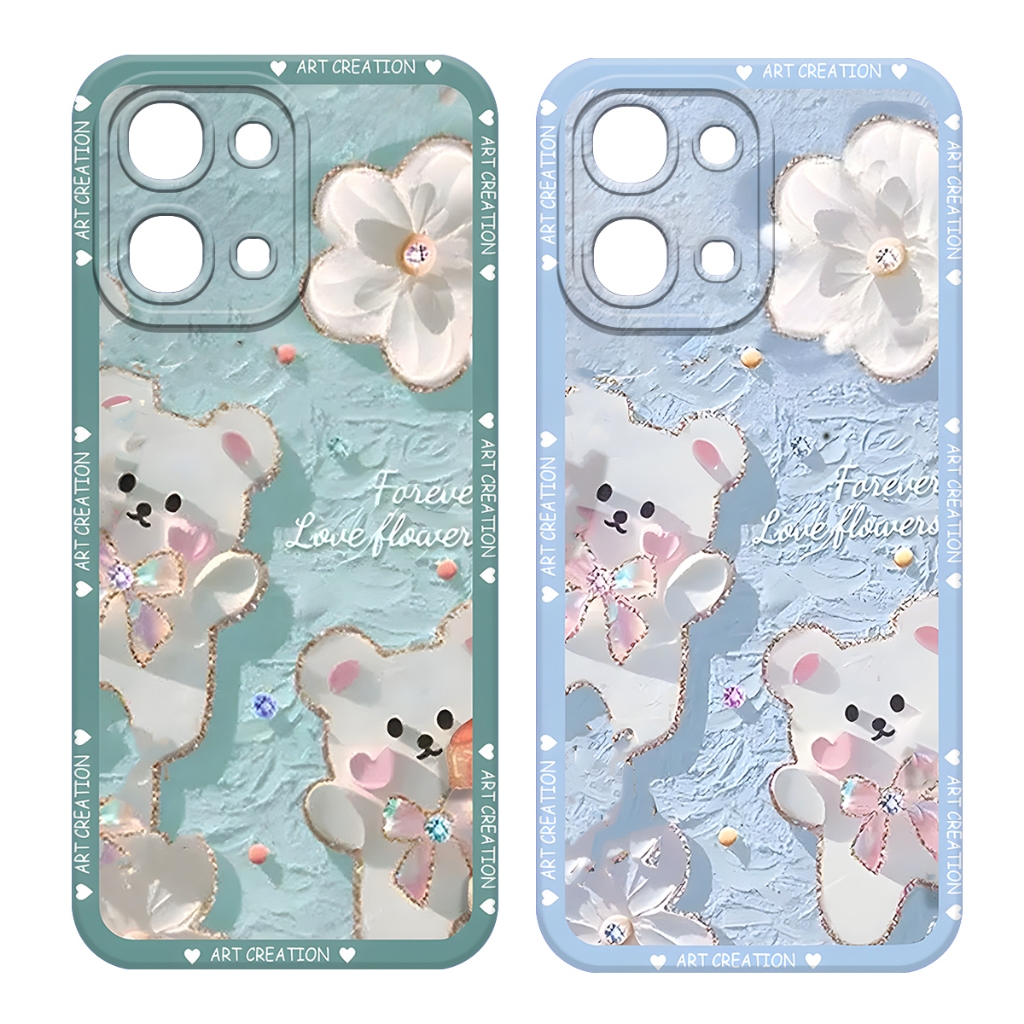 เคสที่รองรับสําหรับ VIVO Y31D - Y31D PRO Softcase Procamera Macaron - Be4r Frame Casing [VY2]