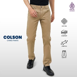 Emba Denim - Colson Celana Chinos Pria Regular Fit Stretch Collection