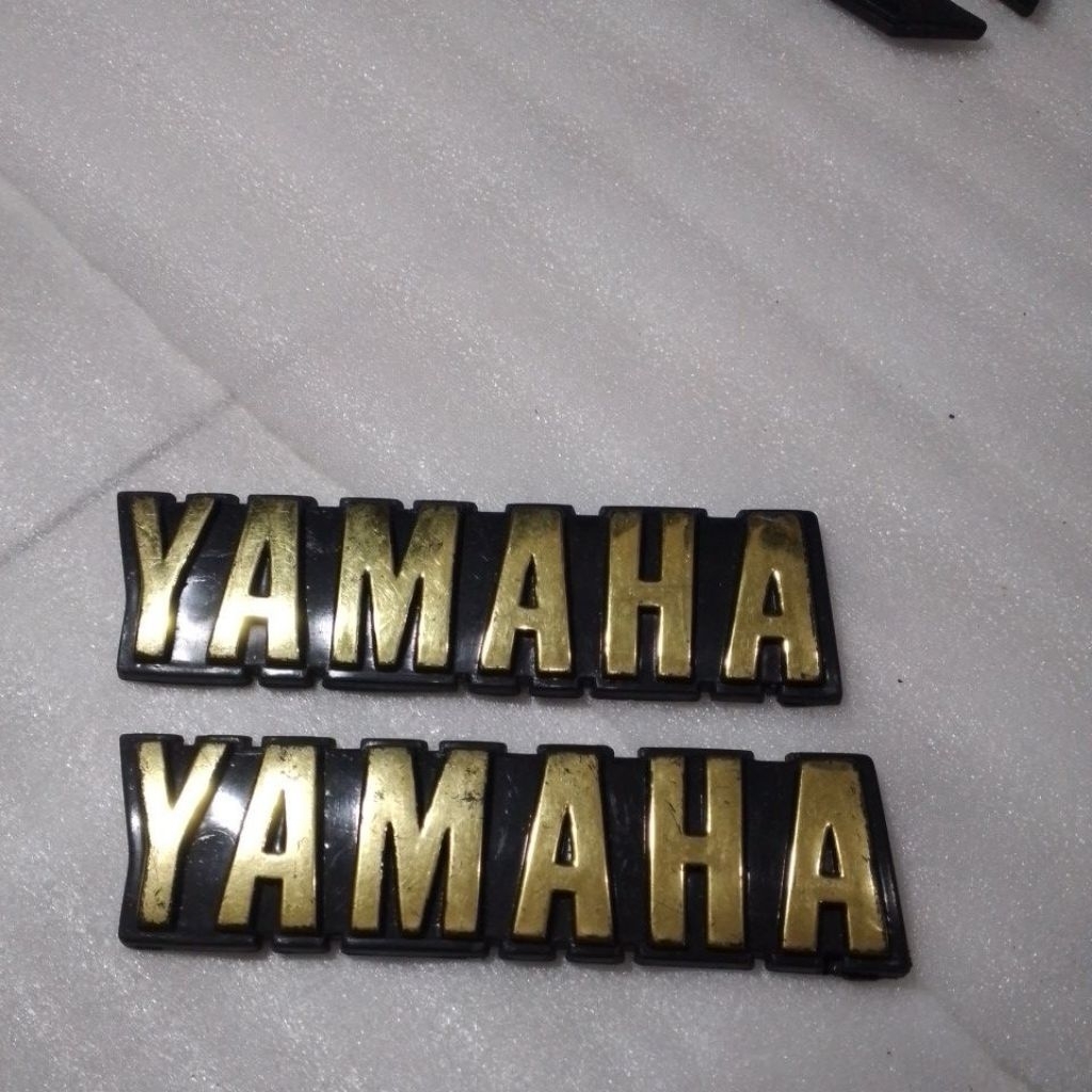 Yamaha RX King Tank Logo Emblem การเขียนชุดขวาซ้าย
