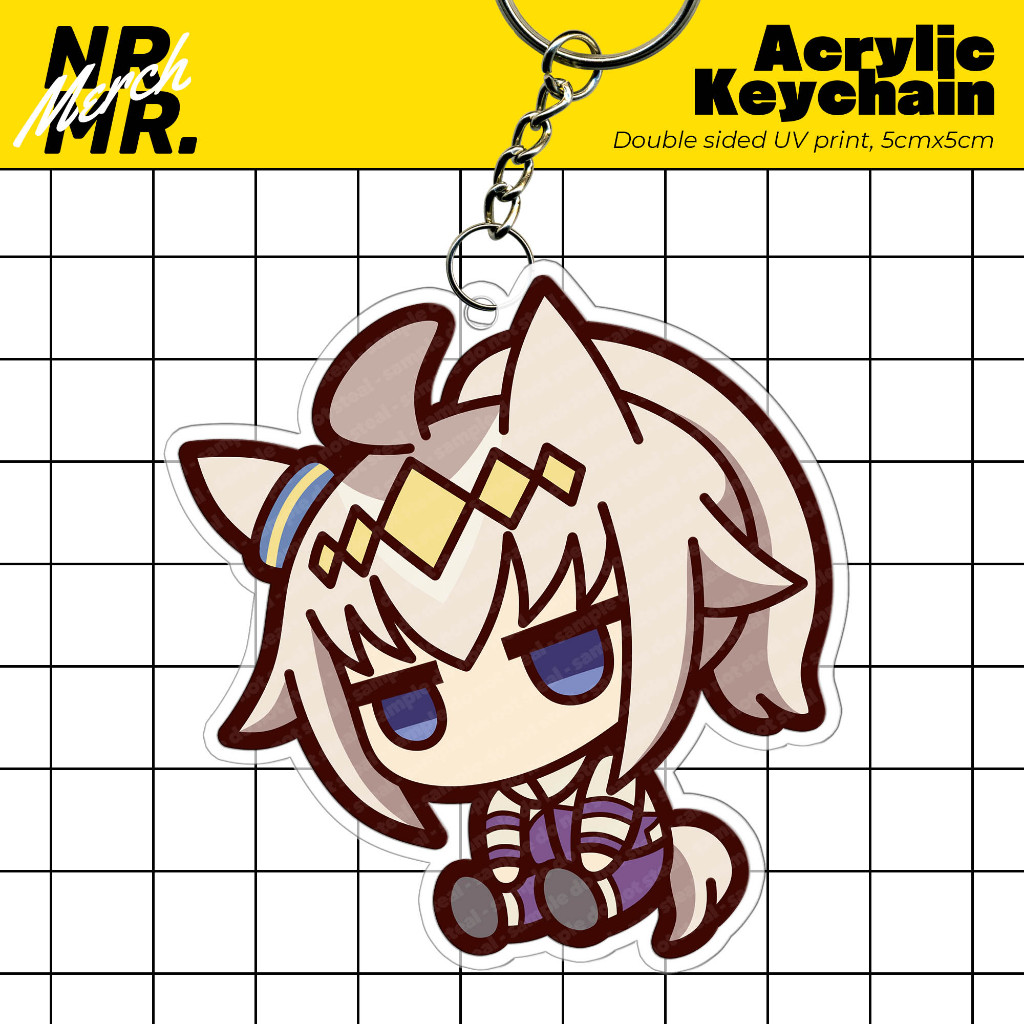 พวงกุญแจ Oguri Cap Doll Uma Musume Cinderella Grey / Pretty Derby Acrylic Fanmade