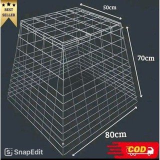 Lst-01 KANDANG AYAM PIRAMID 80×70×50 CM BESI LIPAT TEBAL KANDANG HEWAN terlaris
