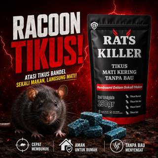 Rat Killer Racun Pembasmi Tikus Mati Kering Tanpa Bau Umpan Tikus Siap Pakai