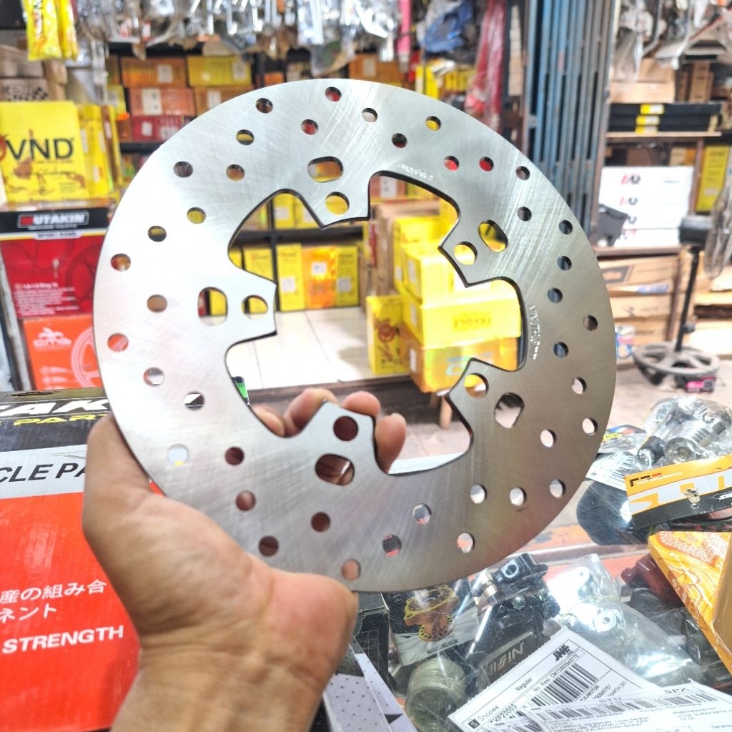 Mx king 220mm pnp Disc Ninja CBR150 CRF TIGER REVO ใช้ Mx king Disc ขอบ 220mm ด้านหลัง Disc